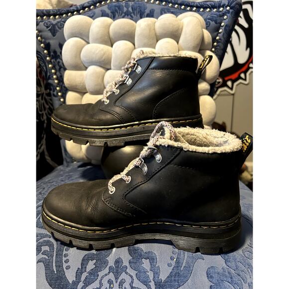 Dr Martens Bonny Black Faux Fur Lined Boots size 8/EU 39 - Picture 2 of 6